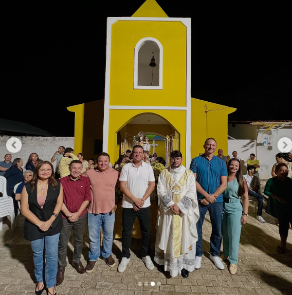 Guamaré: Prefeito, Vice-Prefeita e vereadores da base governista prestigiam encerramento do padroeiro de Lagoa Doce
