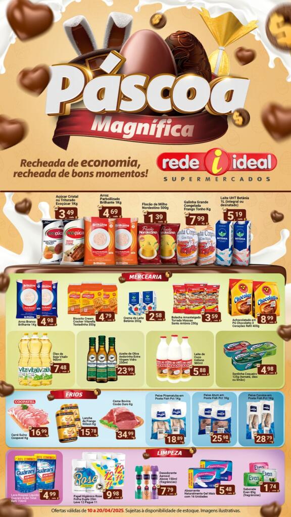 PÁSCOA MAGNÍFICA NA REDE IDEAL SUPERMERCADOS