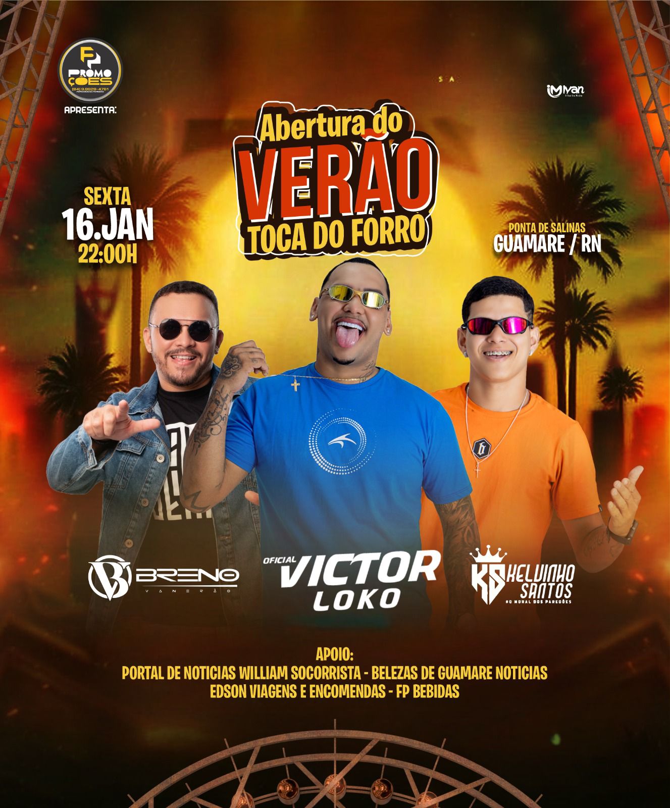 ABERTURA DO VERÃO 2026 NA TOCA DO FORRÓ EM PONTA DE SALINA GUAMARÉ-RN