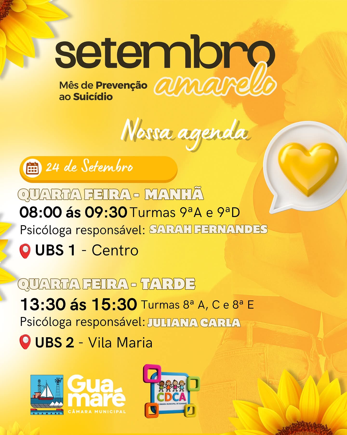 Setembro Amarelo – Mês de Prevenção ao Suicídio 💛✨