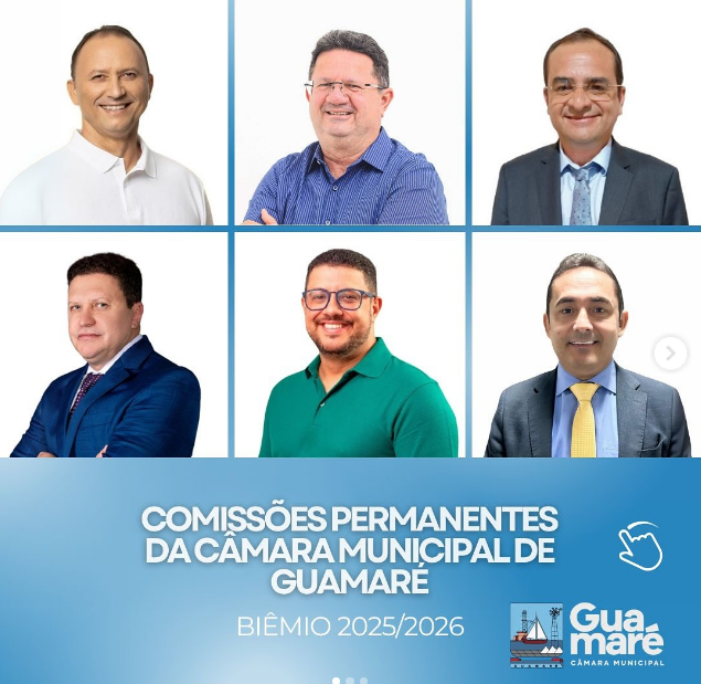 Câmara Municipal de Guamaré define os edis que fazem parte das comissões permanentes