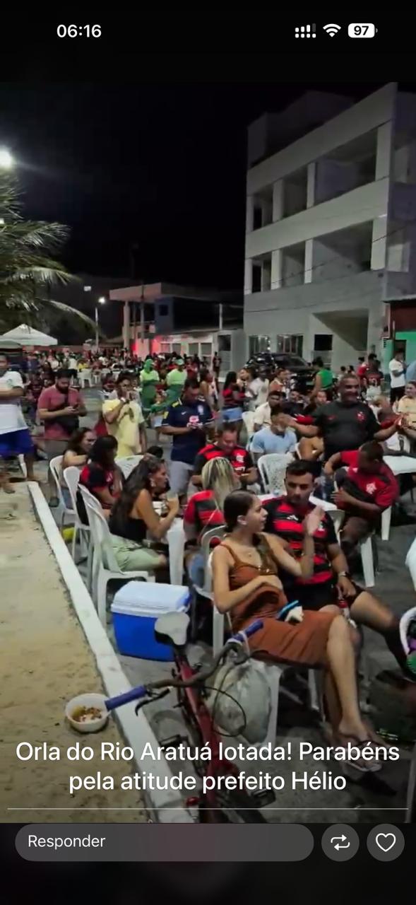 Em Guamaré o pai de Guamaré, Pai Helinho do Povo fez sua parte, teve uma atitude maravilhosa,