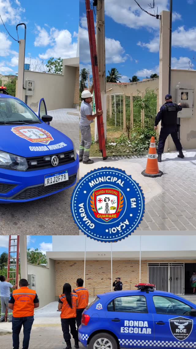 uma ocorrência de incêndio no quadro de energia da Escola Teodorico