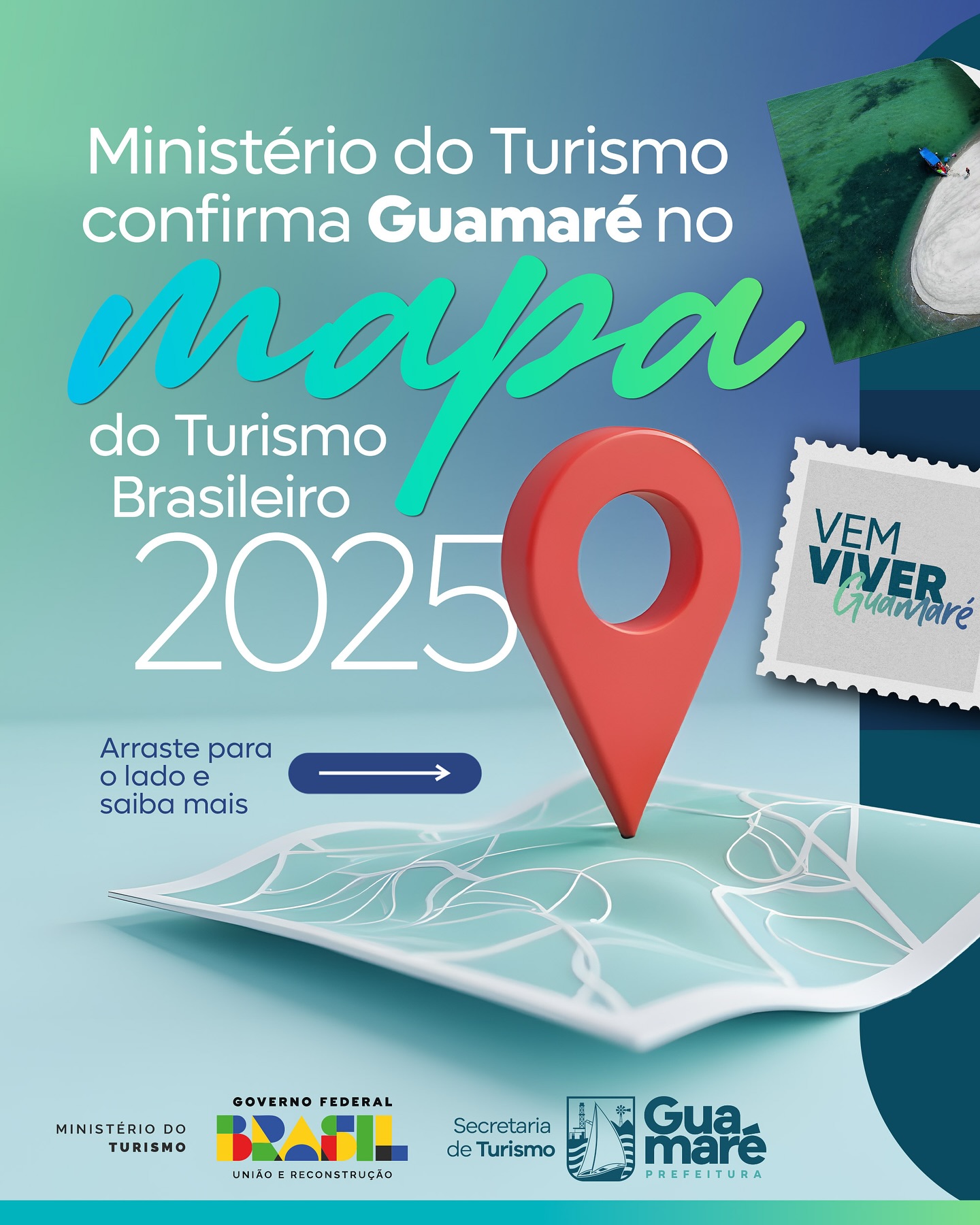 Guamaré está no Mapa do Turismo Brasileiro — e fomos o primeiro município da região a conquistar a certificação em 2025!