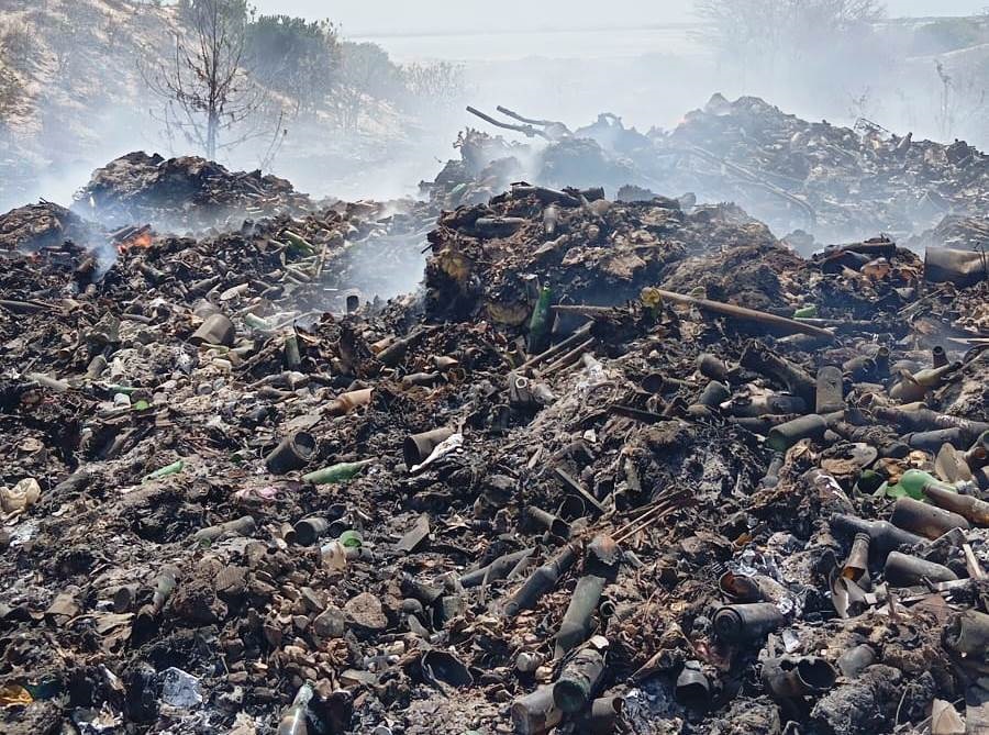 FUMAÇA EM LIXÃO SE ESPALHA HÁ DIAS PREJUDICANDO A POPULAÇÃO DE GALINHOS E GUAMARÉ