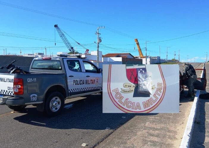 POLÍCIA MILITAR PRENDE HOMEM POR TRÁFICO DE DROGAS NA ENTRADA DA CIDADE EM GUAMARÉ