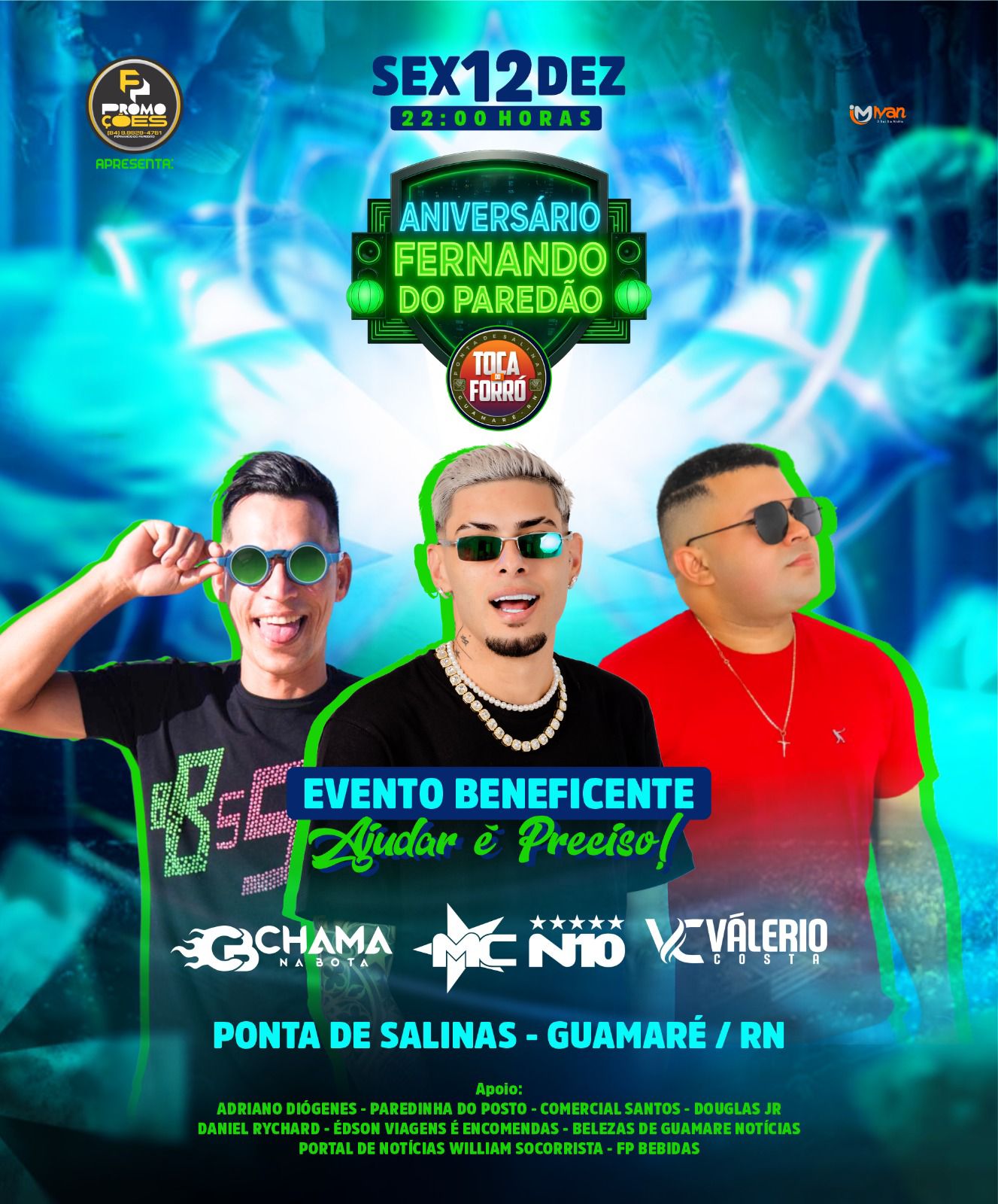 ANIVERSÁRIO BENEFICENTE DE FERNANDO DO PAREDÃO PARA AJUDAR A QUEM PRECISA