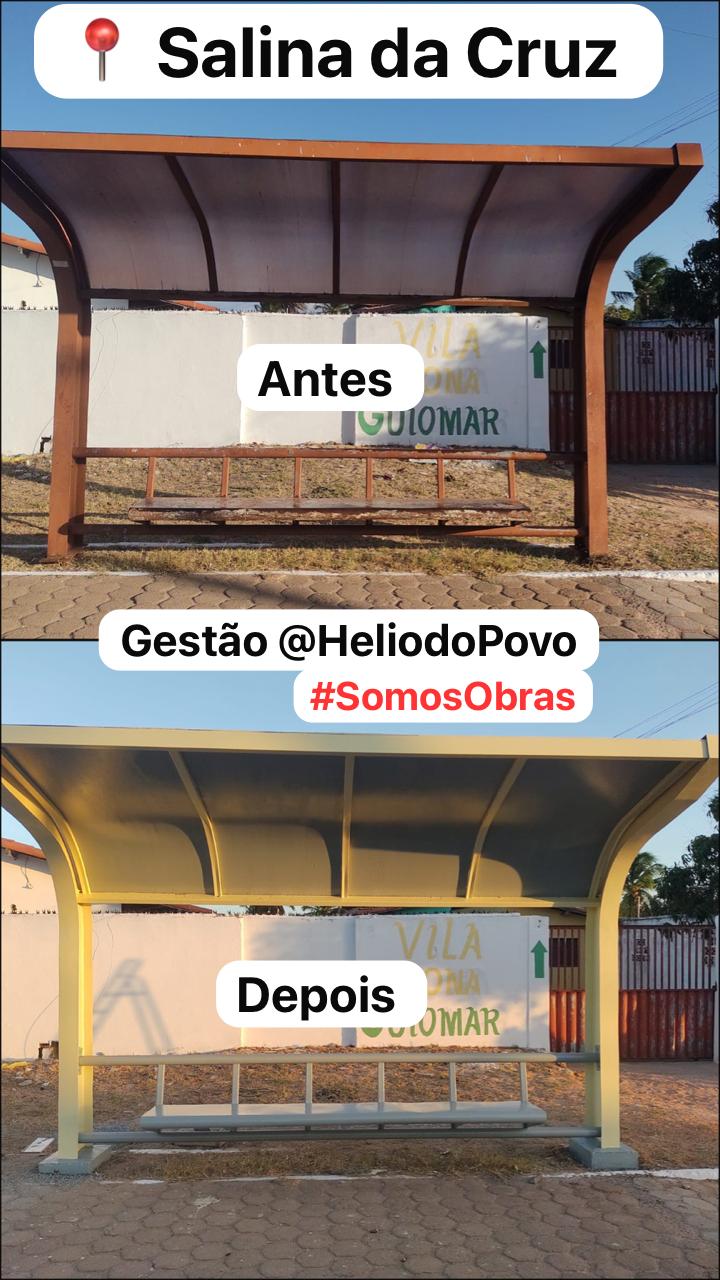Mais uma parada de ônibus recuperada.