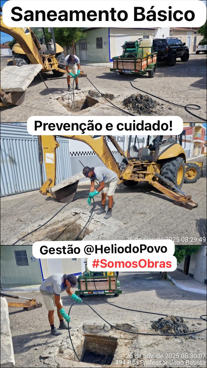 Os serviços de rotina nas galerias de saneamento seguem a todo vapor,