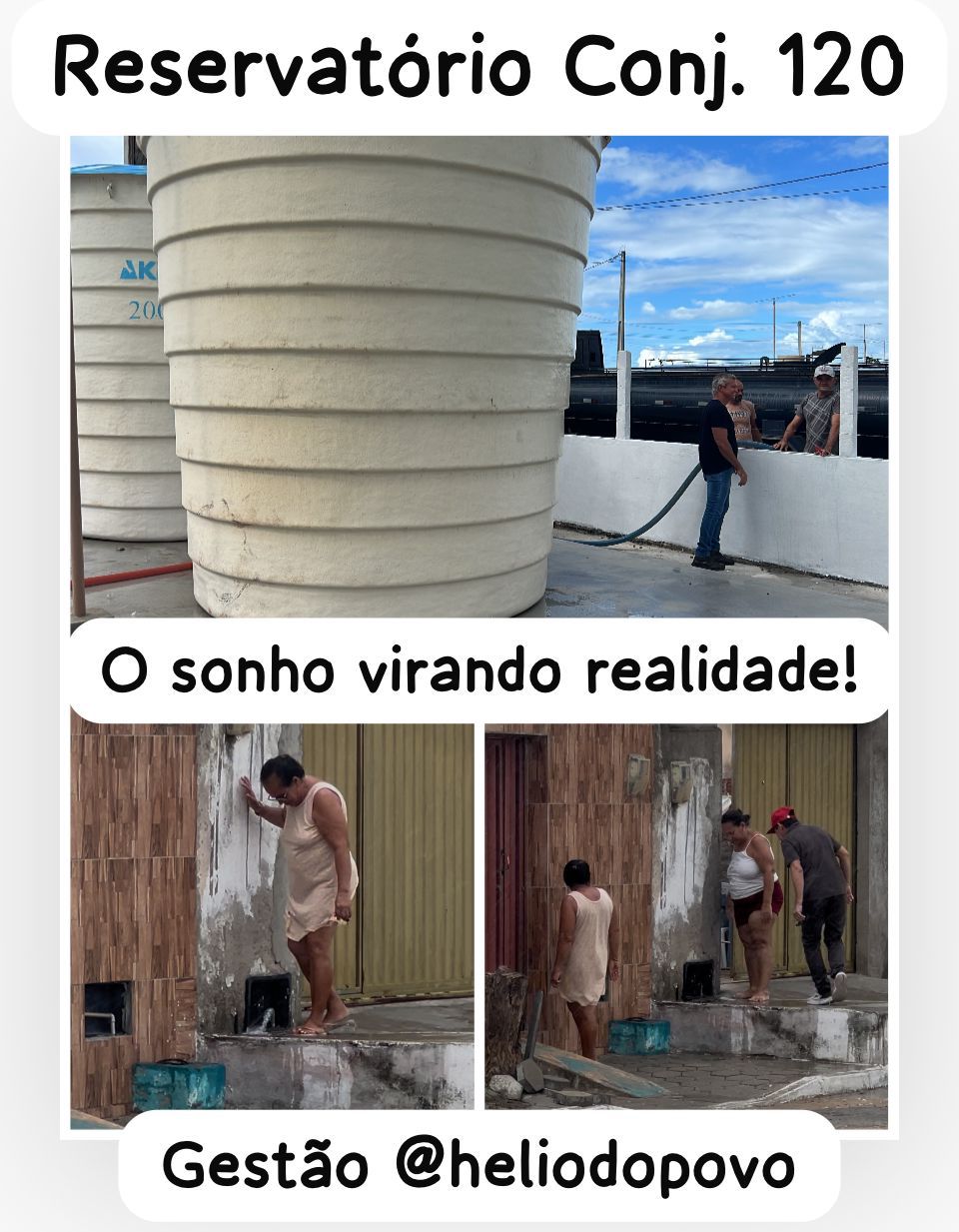 ​O compromisso sendo cumprido mais uma vez!  Gestão @heliodopovo