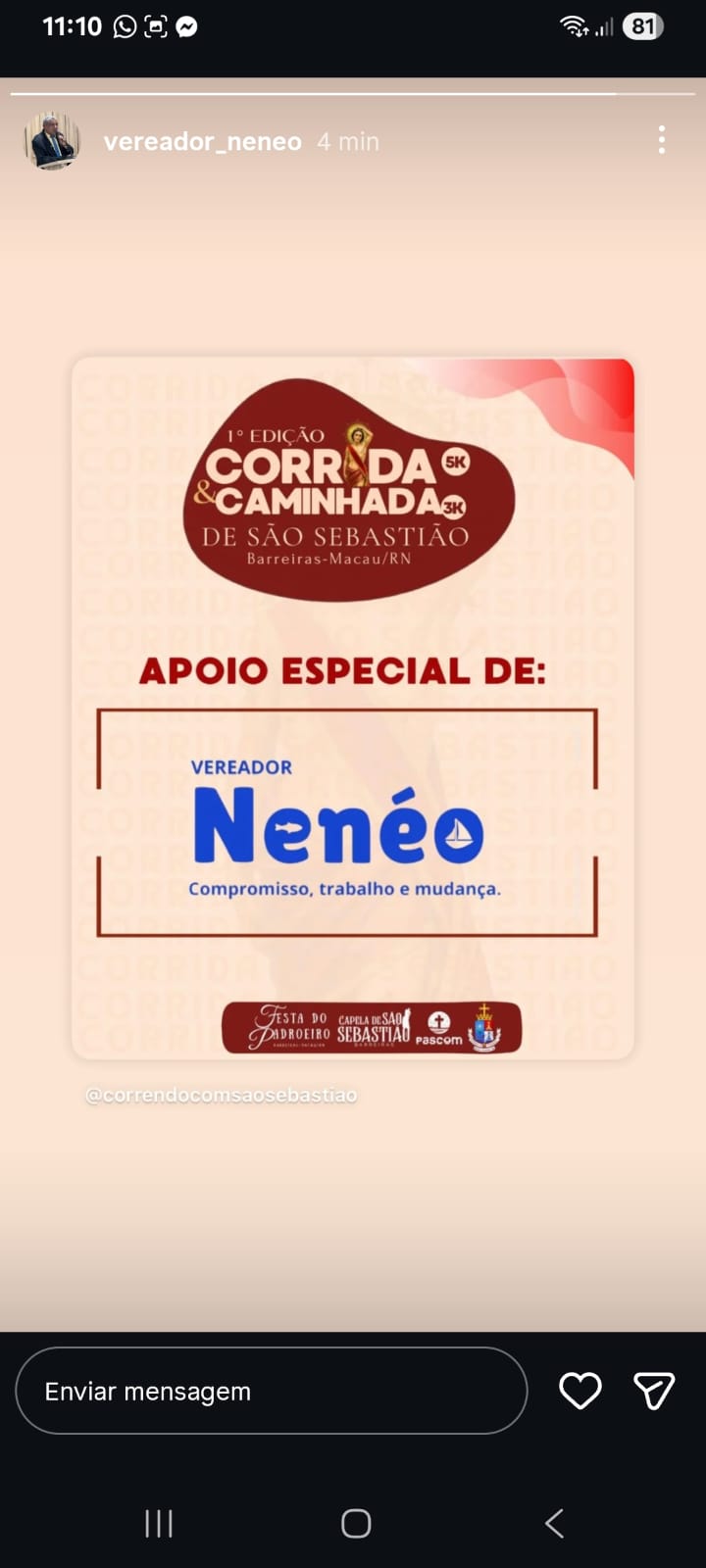 ​Primeira Edição da Corrida e Caminhada de São Sebastião marca Barreira com esporte