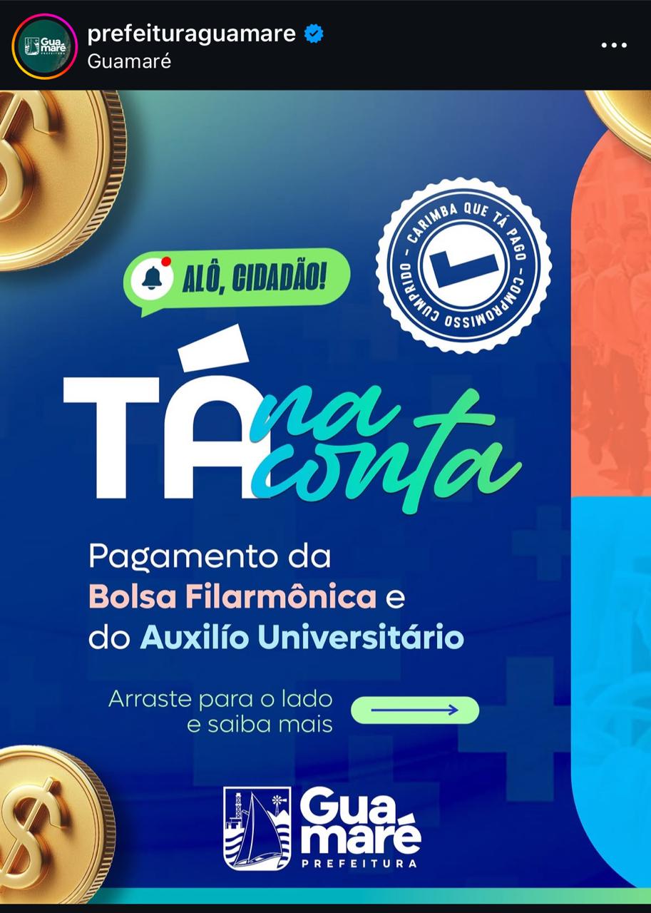 Se liga que a Prefeitura de Guamaré segue investindo forte no futuro da nossa juventude com compromisso e responsabilidade social!